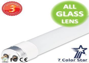 China Commercial Complexes Glass 80 RA T8 UL LED Tube 600mm 9w / 18w for sale