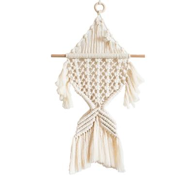 China Outdoor Plant Hanger Macrame Pot Planter Basket Cotton Indoor Outdoor Hanging Cotton Rope for sale