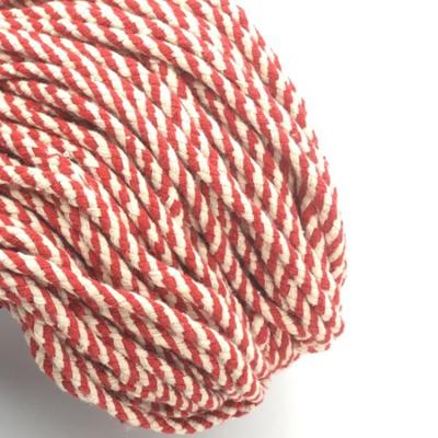 China Gift Packing Macrame 3mm 4mm 5mm Twisted Cotton Rope Rope Cotton Twine Ball for sale