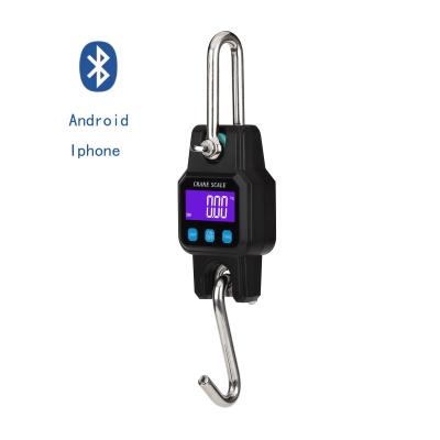 China Bluetooth Smart Blue-Tooth Digital Hanging Scale 300kg With USB Recharge for sale