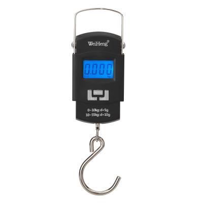 China ABS Plastic Hot Shipping Guangzhou WeiHeng USB Portable Charging Scale With Big Hook for sale