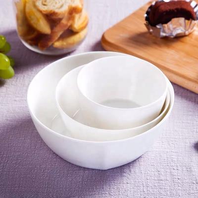 China Hot sale cheap custom stocked white bone china rice cereal soup bowls 4.5/5.5/6 inch for table for sale