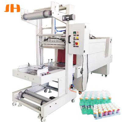 China XK 6040 food bottle shrink wrap machine/plastic wrapper machine/semi-automatic sleeve wrapper machine for sale