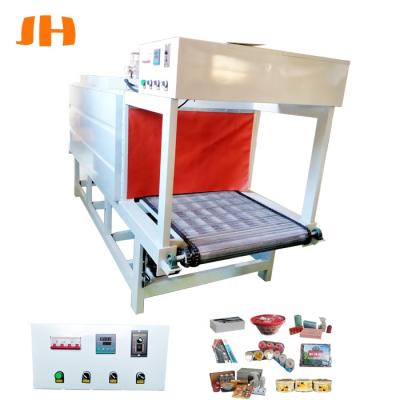 China Semi-automatic Film Shrink Food Heat Packing Machine Tunnel Shrink Plastic Wrapping Machine For Bottles Boxes Jars for sale