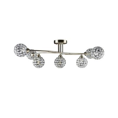 China Surface Mounted Crystal Chandelier Hall Ceiling Light Modern Interior Modern For Home for sale