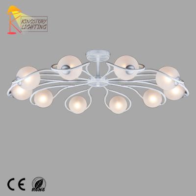 China Surface mounted modern white design indoor ceiling light for living room dining room for sale