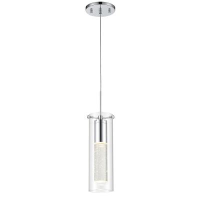 China Modern Chrome Mini Chandelier 1 Kitchen Light Indoor Home Bar Hanging Crystal Crystal Pendant Light for sale