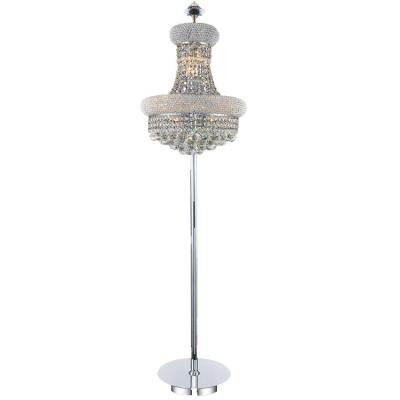 China China Manufacturer High Quality Fancy Modern Holding K9 Crystal Floor Lamp for sale