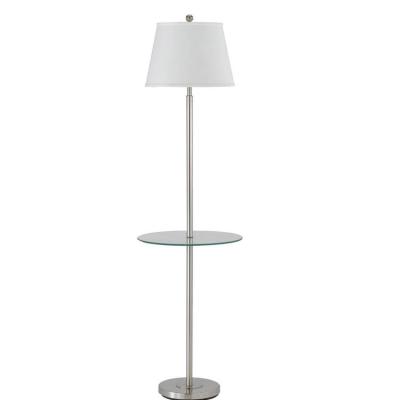 China Modern Nordic Style Vintage Light Flower Vase Tempered Glass High End Floor Lamp for sale