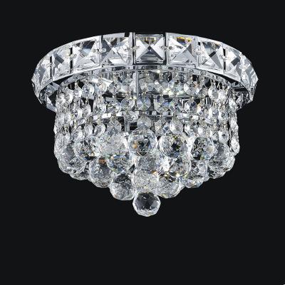 China Surface Mounted Modern Indoor Decorative Lighting Luxury Round K9 Crystal Ceiling Light for sale