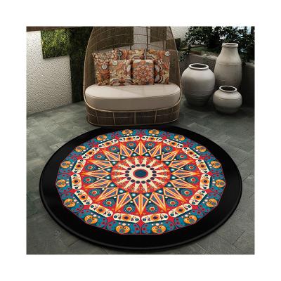 China Anti-Slip Multiple Functions Customized Exquisite Workmanship 100%Polyester Printed Floor Mats For Living Room For Household for sale