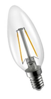 China Long life 2W COB Led Filament Bulb / E14 Candle Bulb Energy Saving for sale