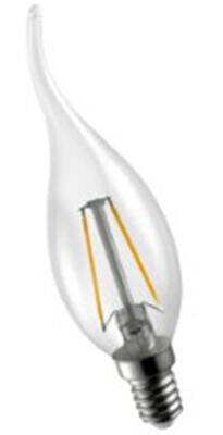 China Eco friendly CRI 80 2 Watt E14 Led Candle Bulb Energy Saving 350lm - 380lm for sale