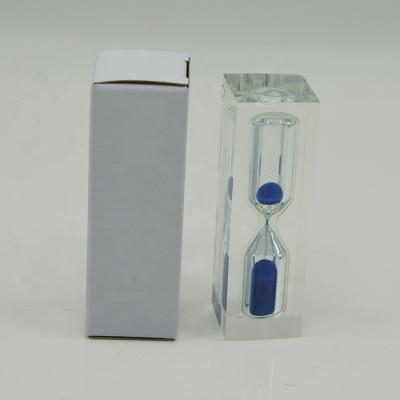 China Custom Acrylic Timer Hourglass Europe Sand Paperweight for sale