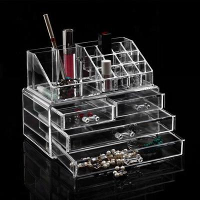 China Acrylic Cosmetic Organizer Acrylic Makeup Organizer 23.7*15*18.5cm for sale