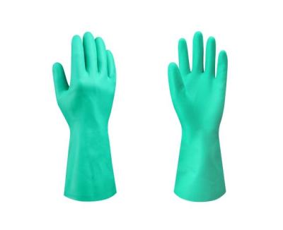 Chine L'huile résistante de gants de la mesure 8 M Size Reusable Chemical rendent les nitriles dissolvants acides résistants d'huile à vendre