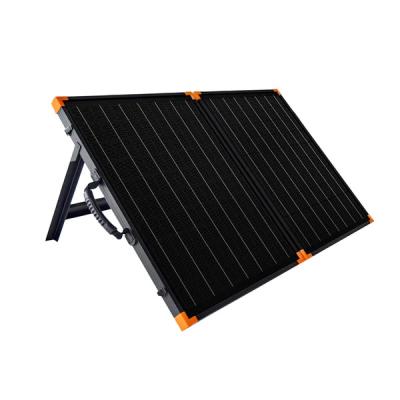 China Monocrystalline Portable Solar Panel Kit Foldable Solar Panel With 2 USB Outputs Te koop