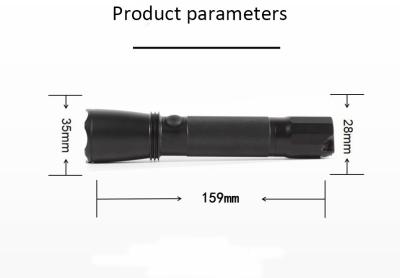 China FT3W tocha à prova de explosão de luz forte com preto 157*35mm industrial à venda