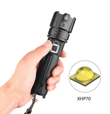 China High Lumens LED Torch Flashlight Rechargeable For Outdoor Activity for sale