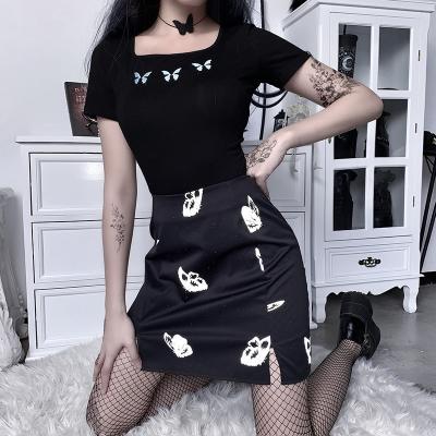 China Breathable Sexy Butterfly Print Hip Hop Skirt Hip Bag Summer Fashion Skirt Women's Thoughtful Skirt for sale