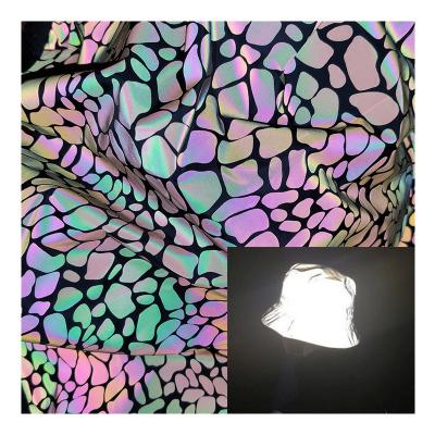 China New Design Water Proof Bucket Hat Hot Sale Reflective Bucket Hat Vinyl Reflective Prismatic Reflective Clothing for sale