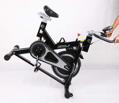 China 120Kg / 265lbs Stationary Quiet Flywheel Home Gym Workout Spinning Bike Cardio for sale