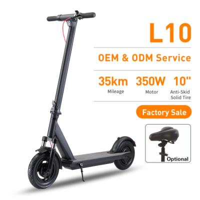 China Wholesale Eu 10 Inch 350w Long Range Motor Escooter Unisex Folding Electric Adult Fast Scooter for sale