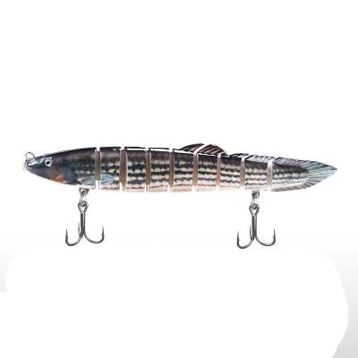 China Hot Selling ABS Plastic Multi Joints Hard Bait Realistic Nine-Section Common Loach Bait Swimbait Fishing Lure for sale