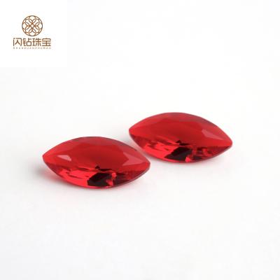 China Jewelry Making Factory Direct #8 Marquise Cut Gems 1.5x3mm-8x16mm Synthetic Gem Glass for sale