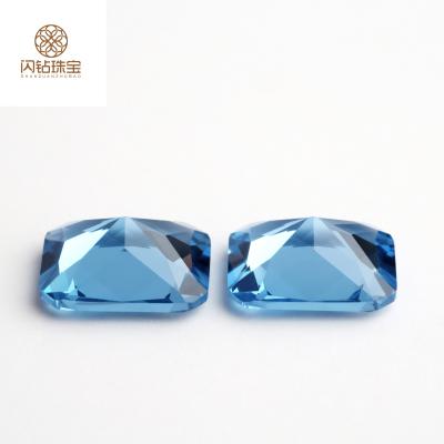 China Jewelry Making Professional in Cut 3x5mm-12x16mm #108 Gem Stone Sale Synthetic Supply Blue Octagon Spinel for sale