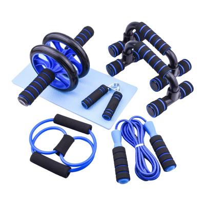 China Wholesale Waterproof Home Use Gym Fitness Roller Wheel Abdominal Muscle Roller Set Exercise 6 in 1 Ab Wheel for sale