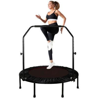 China Without Net Protective Fitness Equipment Mini Gymnastic Trampoline Top Quality Indoor Jumping Bed With Handle for sale