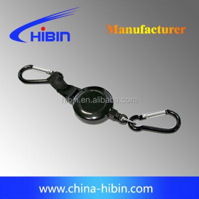 China Plastic retracting main chain lanyard, safe keys, safety knife auto retracting yo-yo HB5112P for sale