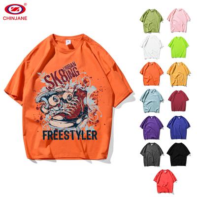 China Wholesale Anti Shrink OEM Customizable Logo Printed Streetwear High Quality Oversized Mens Sublimation Solid Blanks T-Shirts for sale