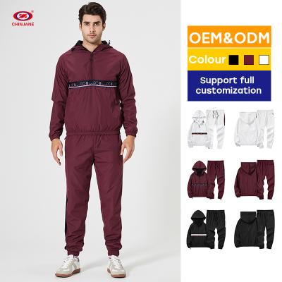 China Wholesale Mens Breathable Sweat Suits 2 Piece Hoodie Set Suit Polyester Jogging Tracksuits For Men for sale