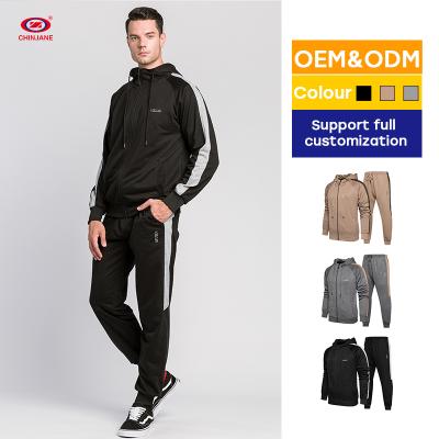 China Wholesale Customized Breathable Fitness Sports Men Jogging Suit High Quality Polyester Men's Tracksuits for sale