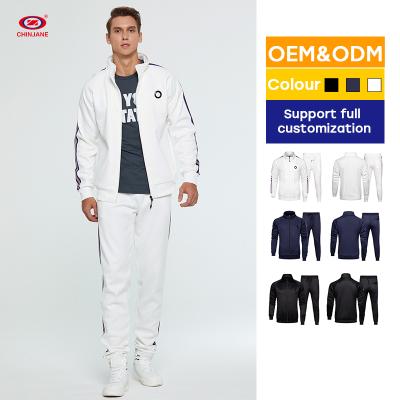 China Wholesale new style male jogging suit breathable zip up spring polyester hooded tracksuit for men for sale