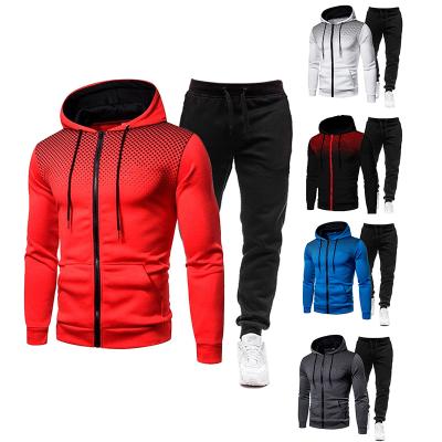 China 2 Piece Men's Winter Breathable Empty Sports Jacket Men's Clothes Gym Training Hoodies Joggers Set And Jogging Suit for sale