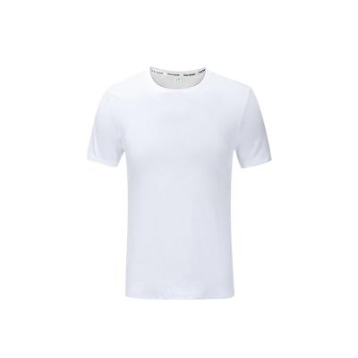 China high quality Anti-wrinkle men's plain dyed white custom sublimation thick cotton sports T-shirt for sale