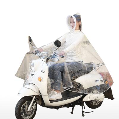 China Singlet Raincoat Heavy Rain Clear Adults Clear Rise Hooded Custom For Women Motorcycle Raincoat for sale