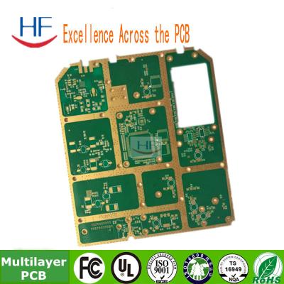 China 6 laag Multilayer PCB Print Circuit Board Fr4 Basismateriaal Onderdompeling Goudoppervlak Te koop