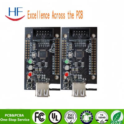 China Turnkey Pcb Assembly Service Pcba Manufacturer Black Board 1.6mm Rigid Board ENIG Connect Board for sale