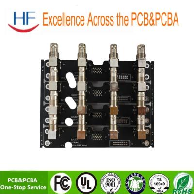 China 4-Layer FR4 PCB Assembly With Black Solder Mask And HASL Surface Finishing PCBA For Online Laboratory à venda