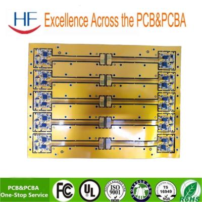 Chine Assemblage professionnel de circuits imprimés FPC PCB PCBA avec 4 couches et couleur de masque de soudure jaune à vendre