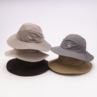 China Outdoor Fashion Adjustable Waterproof Round Cover Chin Strap Luxury Bucket Hat for sale