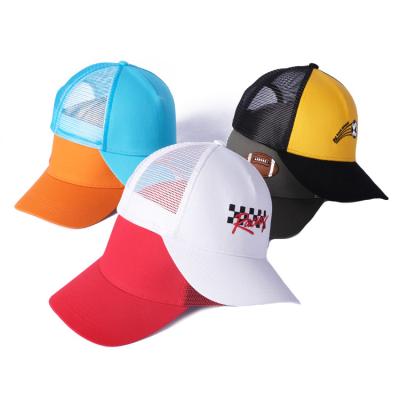 China Luxury Plain Mesh Trucker Baseball Hat Fashion High Quality Men's JOINT Sublimation 5 Panel Caps Youth Back Fashion Embroidery for sale