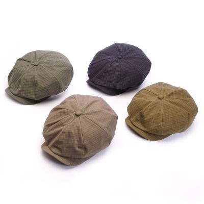 China Comfy Fashion Hat Outdoor Flat Newsboy English Checked Logo Ivy Cap Hats Custom Made for sale