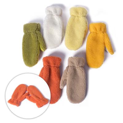 China Warm& Wholesale Comfortable Outdoor Fuzzy Soft Plush Yellow Manufacturer Suppliers Gloves for sale