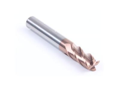 China Spiral design customized HRC55° φ10mm milling cutter cnc tools endmills with coating for sale