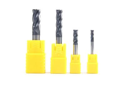 China Factory price HRC60 4 flutes tungsten carbide CNC tools milling cutter with coating solid round nose shape end mills for sale